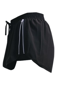 Yoga running fashion with lining quick-drying, breathable and anti-glare Sports shorts women's fitness hot pants Sports hot pants Sports wide pants Breathable sports pants SKSP031 side view